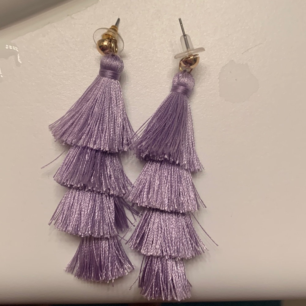 Purple earrings